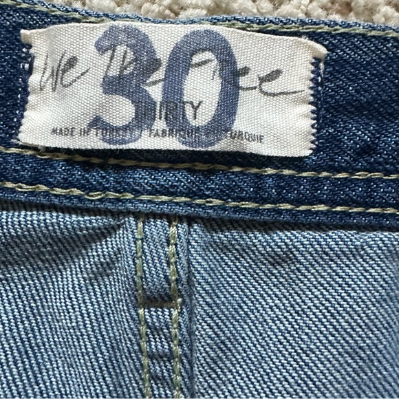 Free People We the Free Maggie Ripped Ankle 27L Straight Leg Jeans Size 30 - Picture 7 of 8